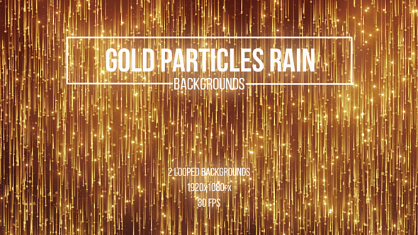 Gold Particles Rain