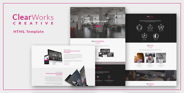 ClearWorks - Multipurpose One Page HTML Template