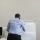 African American Business Man Making Notes On White Board Start Dancing Celebratin His Success - VideoHive Item for Sale