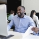 African American Business Man Manager Working On Computer With Businesspeople Team In Modern - VideoHive Item for Sale