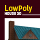 Lowpoly 3D House - 3DOcean Item for Sale