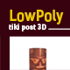 Lowpoly 3D tiki post model - 3DOcean Item for Sale
