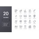 Education and Science Line Icons - GraphicRiver Item for Sale