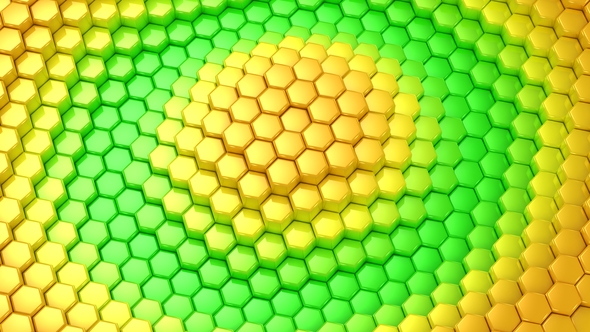 Background From Animated Hexagons