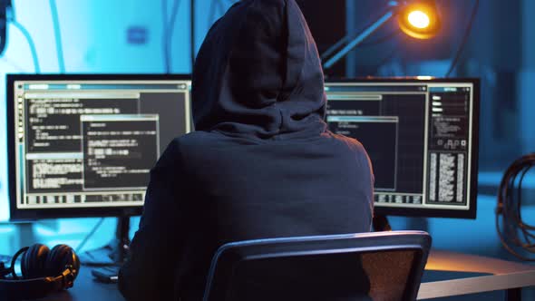 Hacker Creating Computer Virus for Cyber Attack 9