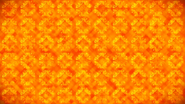 Broadcast Rotating Hi-Tech Flower Patterns Wall 02