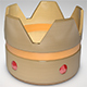 Crown with red diamonds - 3DOcean Item for Sale