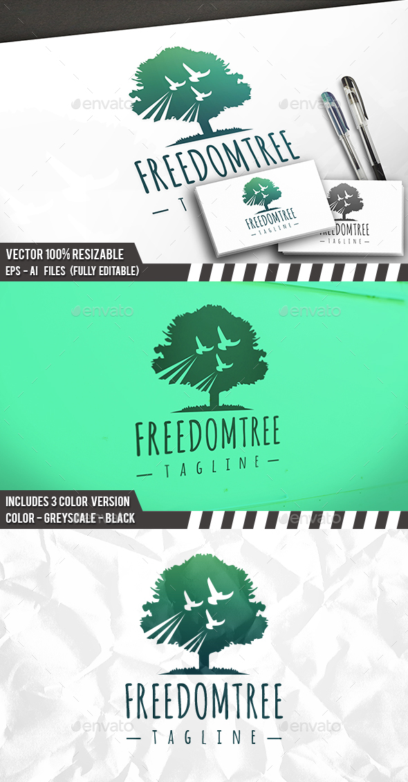 Freedom Tree Birds Logo