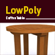 3D lowpoly coffee table model - 3DOcean Item for Sale