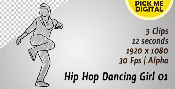 Hip Hop Dancing Girl 01