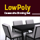 Lowpoly Cassandra Dinning set 3D model - 3DOcean Item for Sale