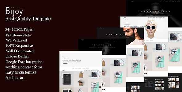 Bijoy - Minimal Portfolio Template