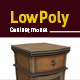 Lowpoly retro cabinet 3D model - 3DOcean Item for Sale