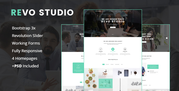 Revo Studio -  Multipurpose Landing Page