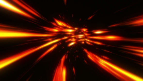 Futuristic Journey Through the Fire Tunnel alt