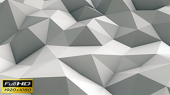 White Low Poly Background