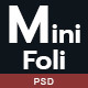 Minifoli - Personal Portfolio PSD Template - ThemeForest Item for Sale