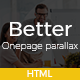 Better - Simple One Page Parallax Template - ThemeForest Item for Sale