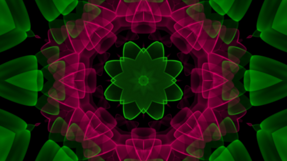 Pink Flower Kaleidoscope Loop V7 alt