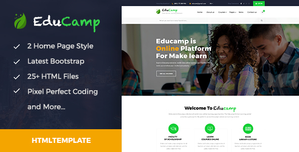 EduCamp - Education & Online Learning HTML Template