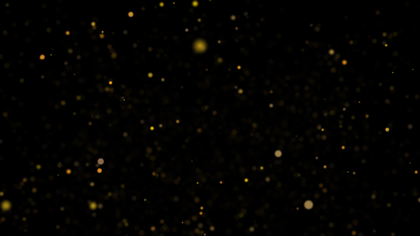 Golden Bokeh Particles Loop alt