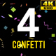 4 Confetti Pack 4k - VideoHive Item for Sale