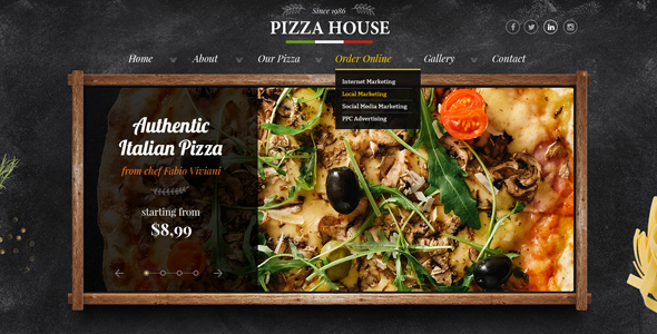 Pizzeria PSD Template