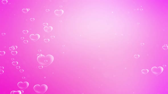 Beautiful modern floating heart bubble frame background 03