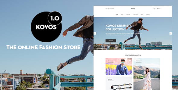 Kovos - The Online Fashion Store PSD Template