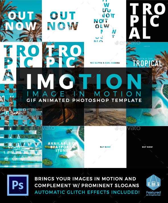 Imotion - Gif Animated Photoshop Template