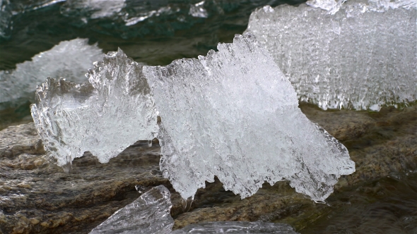 Melting of Ice on the Lake