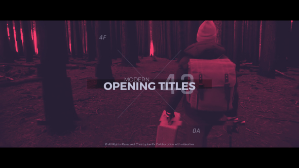 Modern Opening Titles alt