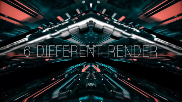 Glass Tech Tunnel VJ Loop Background