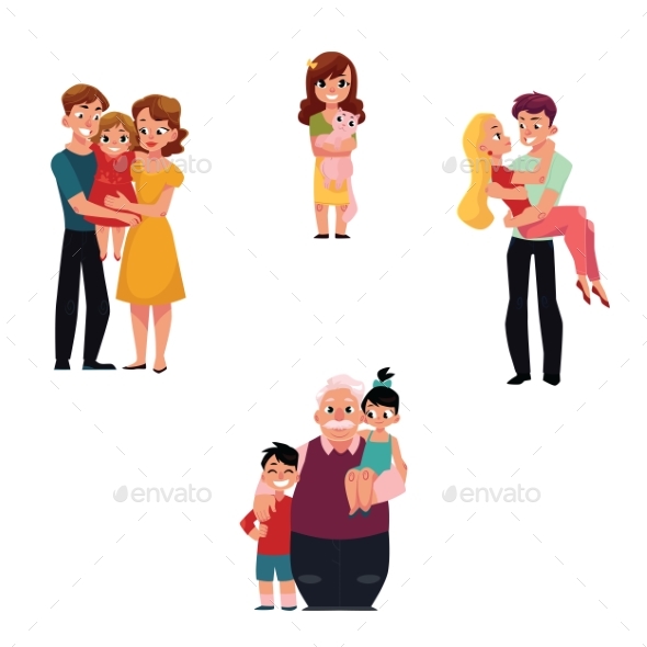 Family Members Hugging