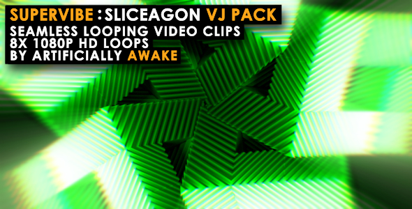 Supervibe - Sliceagon - Event Visuals / VJ Loops