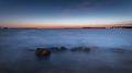 View of the bay with misty water in the evening after sunset - PhotoDune Item for Sale