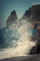 Waves breaking on the rocks on the seashore - PhotoDune Item for Sale