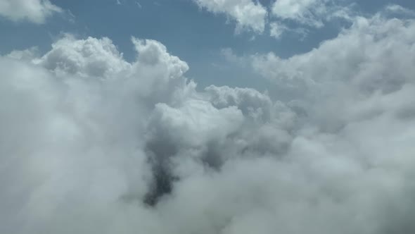 Texture clouds shooting on a drone 4 K