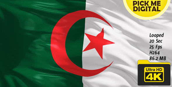 Algeria Flag 4K