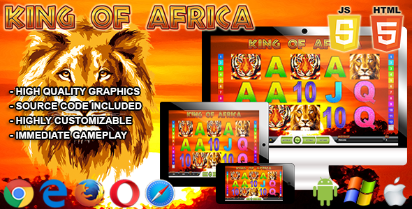 King of Africa - HTML5 Casino Game