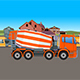 Cartoon Concrete Mixer Truck - VideoHive Item for Sale