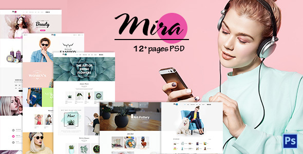 Mira - Accessories Boutique PSD Template