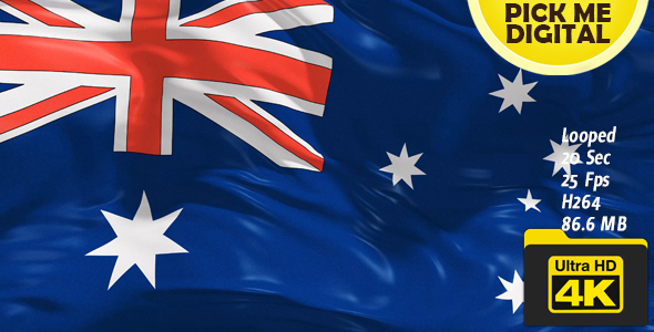 Australia Flag 4K