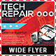 Tech Repair Center Wide Flyer Template - GraphicRiver Item for Sale
