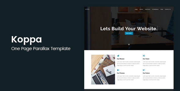 Koppa - Creative One Page Parallax Template