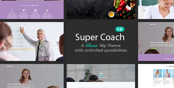 Super Coach - Responsive Clean Multi Purpose WordPress Theme