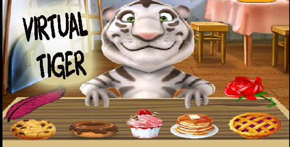 Virtual pet tiger template