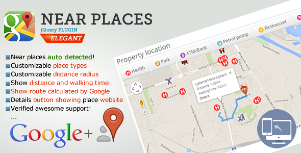 Nearby Places jQuery plugin