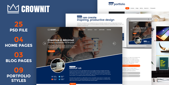 CrownIT - Multipurpose PSD Template