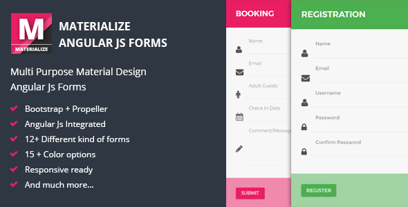 Materialise - Material Angular JS Forms